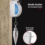 Retractable Plumb Bob, Automatically Stretch Line Quickly Stabilize Magnetic Retractable Plum Bob, for Construction Industry Assignments with 19.7 Ft Auto Recoil Cord & Quick-Stabilizing (2 Pcs)