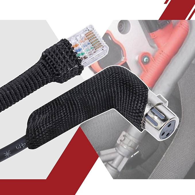 2 in 1 Heat Shrink Braided Sleeving 1-1/8 inch Cloth Wiring Harness Loom Abrasion Resistant Sleeve for Protection Cable/Sheath (29mm ID-29ft)