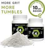 Polly Plastics Rock Tumbler Grit Refill, Final Polish 1200 Fine Aluminum Oxide, Stage 4 for Tumbling Stones (2 Pack) (1 lb.)