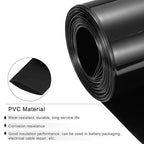 MECCANIXITY Battery Wrap PVC Heat Shrink Tubing 48mm Dia 75mm Flat 33 Feet(10meters) Black Good Insulation for Battery Pack