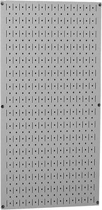 Wall Control Pegboard 32in x 16in Gray Metal Pegboard Tool Board Panel