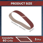 5 Pcs Sanding Belts 2 x 48 Inch 60 Grit Aluminum Oxide Abrasive Sandpaper for Belt Sander Metal Grinding Wood Working Weld Rust Removal