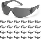 ATERET Protective Polycarbonate Safety Glasses White For Nurses Mechanic Electrician Saftey Glasses Goggles Anti Fog Eye Goggles Safety Protection (300 Pairs Grey)