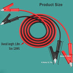 Alligator Clip to Alligator Clip Heavy Duty Silicone Jumper Wire,Alligator Clip Electrical Test Leads 12AWG 5.9 ft. Cable with Alligator Clips for Multimeter, Electrical Testing(Y-Y 12A 1.8m).
