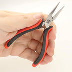 The Beadsmith Chain Nose Pliers – Fine Tips – 5 inches (127mm) – Ergonomic Handle with Double Leaf Springs – Jewelry Making Tool for Creating Bracelets, Earrings and Necklaces