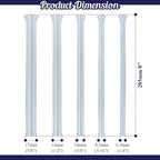 Spring Tubing Benders Kit for Pipe O.D. 1/4", 5/16", 3/8", 1/2", and 5/8", Tube Bender Set for Copper, Aluminum and Thin Wall Steel Tubing, 7.9" / 200mm Length, Pack of 5