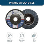 Benchmark Abrasives 4.5" x 7/8" Premium High Density Jumbo Zirconia Type 29 Flap Discs 4 1/2 for Angle Grinder, Sanding Discs, Finishing - Grinding Wheels 4 1/2 Inch (3000 Pack) - 60 Grit