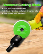 4inch Glass Cutting Disc Tool, Diamond-Edged Glass Tile Cutter, 3 Pcs Ultra-Thin Disco para Cortar Vidrio for Grinding Jade, Crystal, Wine Bottles, Tile.