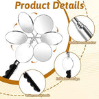 Telescoping Inspection Mirror 6 Pcs Retractable Mirror 28.3 Inch Mechanical Mirrors Long Handle Under Vehicle Detection Mirrors for Car Repair Tool Visual Reflector Contractor Mechanics