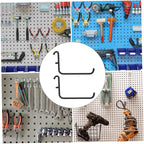 COHEALI 3pcs Heavy Duty Pegboard Hooks Iron Tool Hangers Baked Enamel Finish Accessories for Garage and Workshop Organization Easy to Install Utility Hooks