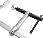 SOUJOY 4 Pack Bar Clamp for Welding, 12 Inch F Clamp, Light -Duty Steel Drop Forged Bar Clamps with Max 450Lbs Load Limit for Welding, Woodworking, Metal working, DIY and Crafts