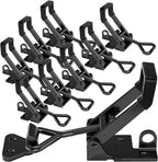 8Pack Heavy Duty Toggle Clamp Latch,4003 Style 1320lbs Capacity Pull Clamp Black Adjustable Quick Release Hasp Clamps for Smoker Cabinet Boxes Case Trunk Jig,Metal Toggle Latch Catch Set