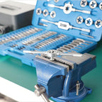 FAHKNS Metric Tap and Die Set 110 PCS M2-M18 Rethreading Kit for Making Screw Threads for Cutting External and Internal Thread Threading with Storage Case