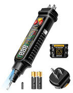 Non Contact Voltage Tester Outlet Receptacle Detector Dual Range AC 2-440V,50Hz-60Hz Live/Neutral Wire Tester with LCD Display,Breakpoint Finder,Light Fuse Checker,Circuit Polarity Wall Plug Tool