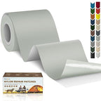 3x79 Nylon Repair Patch Nylon Repair Tape Self Adhesive Fabric Tapes Outdoor Camping Gear Fabric kit for Tent, Umbrella, Down Jackets, Sleeping Bag, Knapsack （Light Gray）