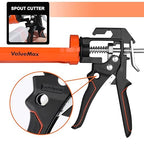 ValueMax Caulk Gun, 9 Inch Silicone Sealant Caulking Gun for Caulking/Filling/Sealing, Trigger Comfort Grip and Iron Smooth Rod, Ideal for Tiles, Window Joints, 8:1 Thrust Ratio
