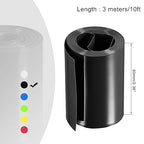 MECCANIXITY Battery Wrap PVC Heat Shrink Tubing 38mm Dia 60mm Flat 10 Feet(3meters) Black Good Insulation for Battery Pack