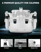SCITOO 19B3122A Front Right Disc Brake Caliper Assembly w/Bracket For Nissan For Frontier 2005-2019,For Nissan For Pathfinder 2005-2012,For Nissan For Xterra 2005-2015,For Suzuki For Equator 2009-2012