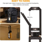 LUTEC Rechargeable Work Light, 1000 Lumens LED Magnetic Light with Magnetic Base and Hanging Hook，360°Rotate and 200°Swivel for Car Repair, Emergency and Camping