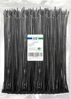 HS Plastic Zip Wire Ties Black Nylon Cable Zip Ties for Fencing Travel Outdoor Purpose, Cable Ties 14 Inch 50 LBS UV Resistant 500 Pieces