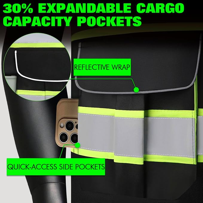 BeautyWill Custom Logo 10/20 Pack Safety Vest Class2 High Visibility Vest with Pockets Breathable Construction Vest Bulk