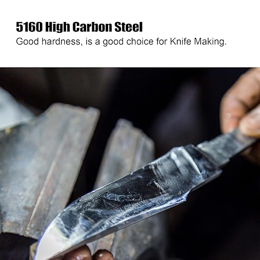 3 Pack 5160 Steel for Knife Making - 12"x1.5"x1/8" Hot Rolled 5160 Steel Flat Stock & Forging Steels High Carbon Knife Blanks for Knife Making DIY
