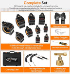 CST2 General Cold-Shot Pipe Freeze Kit, Tube Wire Plumbing Freezes Pipes from 1/8 Inch to 2 Inch, CO2 Water Pipe Plumbing Line Freezing Repair Kit for Copper Steel Aluminum Cast Iron