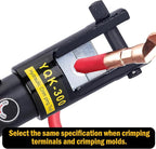 Cable Lug Crimping Tool, 6 AWG to 600 MCM Hydraulic Plier, 16 Ton Hand Crimping Tool for Wires, Terminal, Lug, Crimping Tool Kit with 11 Dies