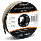Wirefy 3/16" Heat Shrink Tubing - 3:1 Ratio Heat Shrink Tube - Adhesive Lined Wire Wrap Tubing Kit - Electrical Heatshrink Tubes - Waterproof Industrial Electric Automotive 50ft