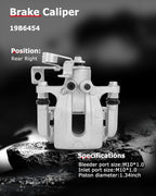 cciyu 19B6454 Rear Right Brake Caliper W/Bracket For Hyundai Elantra 1.8L 2011-2016,For Hyundai Elantra 2.0L 2014-2016,For Hyundai Elantra Coupe 1.8L 2013,For Hyundai Elantra Coupe 2.0L 2014