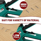 NEU MASTER 6-in-1 Staple Gun, Upholstery Stapler with 4000 Counts Staples, Staple Gun Heavy Duty for Wood, Fixing Material, Decoration DIY, Carpentry, Furniture
