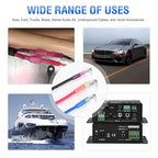 Nilight 140PCS Heat Shrink Piggy Back Spade Terminals Connectors Assortment Kit 22-16/16-14/12-10 AWG Quick Splice Crimp for Auto Cars Trucks Boats and 12V Accessories