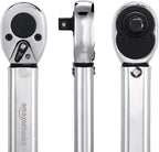 Amazon Basics 3/8-inch Drive Click Torque Wrench - 15-80 ft.-lb, 20.4-108.5 Nm