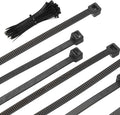 PATIKIL Cable Zip Ties 8 Inch, 100 Pcs Self-Locking Nylon Wire Tie Wraps Heavy Duty Cord Management with 50 lbs Tensile Strength for Indoor and Outdoor, Black (0.2"W)