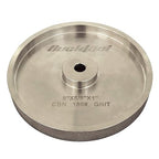 BUCKTOOL 180 Grit 8 Inch CBN Grinding Wheel, 1" Wide, 5/8" Arbor Cubic Boron Nitride Sharpening Wheel for Sharpening Wood-Turning Tools, Chisels, Hardcore and More