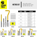 Segomo Tools Metric & SAE 261 Piece HSS Drill Thread Repair Kit & 110 Piece Tap & Die Tool Set Bundle - THREAD261-110MM