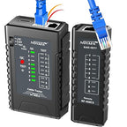 NF-468CS Network Cable Tester,RJ45/RJ11/CAT5/CAT6/CAT5E/CAT6A/ CAT7/POE Test UTP/STP Continuity Tester Ethernet Cable Mapper Phone Line CAT3, Ethernet Cable Tester, LAN Cable Test Network Tools
