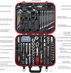 TRUE MECHANIC™ 169-Piece Mechanics Tool Set and Socket Set, Gift Series, Professional Metric Set