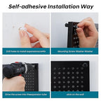 Pegboard kit with Accessories,Includes 2 Pack 16" X 24" Steel Pegboard and 120 PCS Varied Pegboard Accessories,can be Used for Tool Storage and Garage Organization. (Red Box)