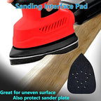 120pcs Mouse Sander Sandpaper and 3pcs Sanding Interface Pad, Detail Sander Sanding Sheets, Sanding Paper 60-240 Grit - FBD123