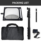 Telescoping Inspection Mirror Portable/Vehicle Inspection Mirror 7.87 Inch, with Rechargable LED Light