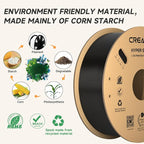 Creality Hyper PLA Filament 1.75mm Black 2KG, 30-600mm/s High Speed PLA 3D Printer Filament, 2 Pack 1kg Spool(2.2lbs) PLA, Dimensional Accuracy +/-0.02mm, Fit Most FDM 3D Printer