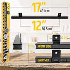 17" Heavy-Duty Magnetic Tool Holder (Upgraded Version) - Extremely Powerful Magnetic Pull Force to Hold Heavy Tools - Professional Space-Saving Magnetic Bar - Tool Organizer Rack/Strip