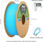 PLA+ 3D Printer Filament Luminous Blue, 1.75mm No Tangle, Net Weight 2.2lbs Spool (1kg, PLA Pro Plus, Blue with Glow in The Dark Effect