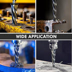 9/16" Bridge Construction Reamer, M2 HSS Taper Chucking Reamer Drill Bit with 5-Spiral Flutes Design for Steel, Alloy, Aluminum, Wood and Plastic