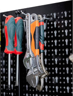 Ultrawall Peg Board Wall Organizer 4 ft. Metal Pegboard Garage Wall Pegboard Tool Storage Kit with Accessories for Garage, 45pcs