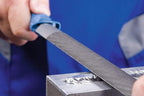 Pferd 10" Half-Round Hand File with Handle, American Pattern, Double Cut, Medium, 15/16" Width, 9/32" Thickness - Part 11027P