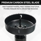 Hole Saw Set, 19Pcs Hole Saw Kit with General Purpose 3/4" to 5"(19-127mm) Saw Blades, Mandrels, Drill Bits, Installation Plate, Hex Key with Storage Case, Idear for Wood, Plywood, PVC Board