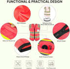 TICONN Reflective Safety Vest High Visibility Class II Mesh Vest for Women & Men Meets ANSI Standards