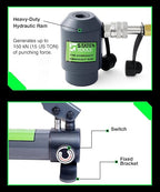 1/2" - 4" Hydraulic Knockout Punch Set | 15 US Tons | Knock Out Set with 10 Dies | Punching Capacity 11-16 Gauge | 1 Year WARRENTY | Staten Tools